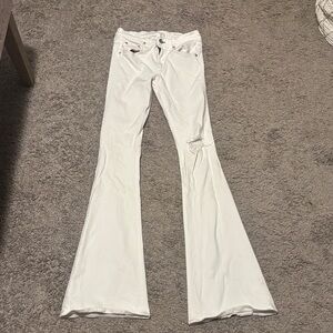 Rag & Bone High-Rise White Jeans